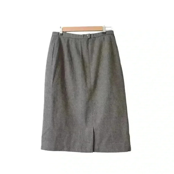 Pendleton Midi Skirt Size 12 Petite 100% Virgin Wool Career Business Office Work - Picture 6 of 10